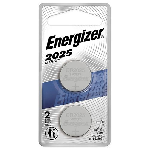 2025 Lithium Coin Battery, 2 Pack