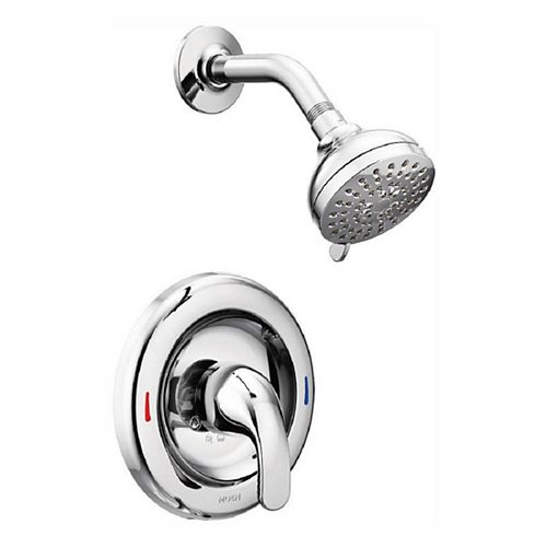 Adler Single-Handle 4-Spray Shower Faucet with Valve in Chrome (Valve Included)