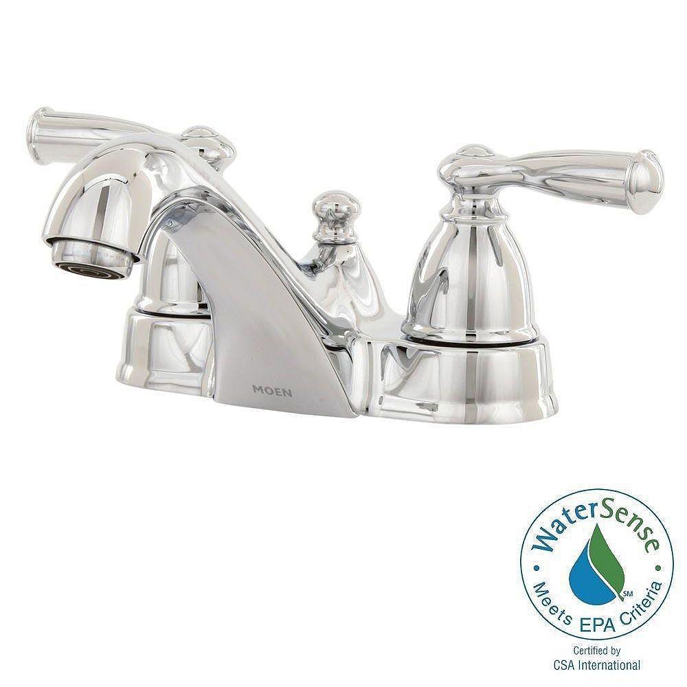 Moen Ws84924 Chrome Banbury 1 2 Gpm Widespread Bathroom Faucet With Duralock Technology Faucet Com