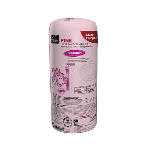 Owens Corning EcoTouch Multi-Purpose PINK FIBERGLAS Insulation for Small Projects 2-inch x 16-inch x 48-inch