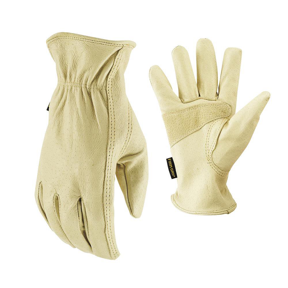 Firm Grip Full Grain Pigskin Leather Gloves XLarge The Home Depot