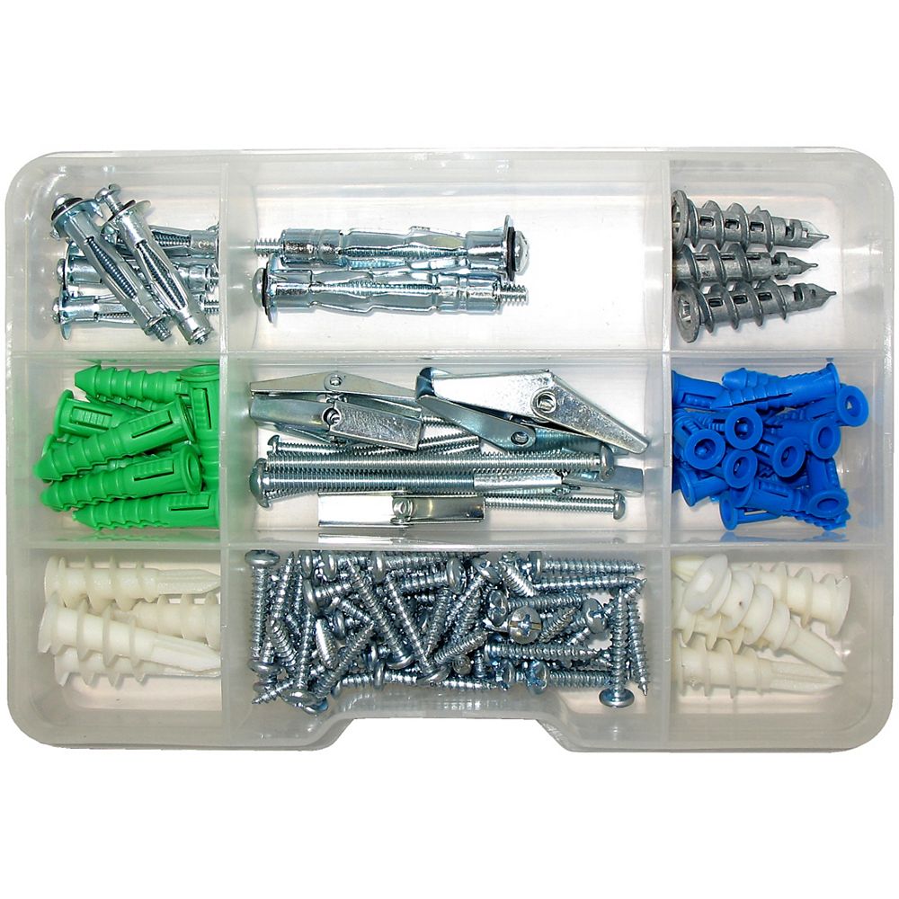 Paulin 120 Pc Assorted Wall Anchor Kit The Home Depot Canada