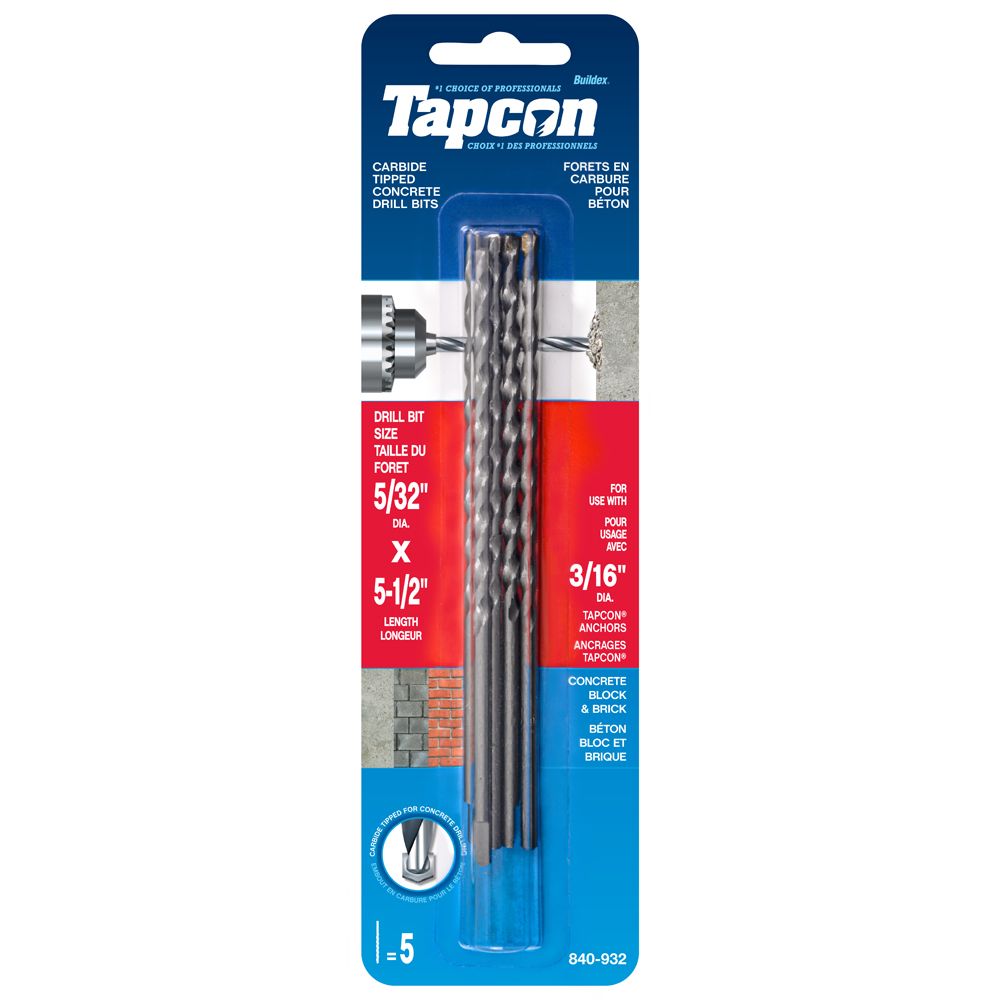 tapcon masonry drill bit