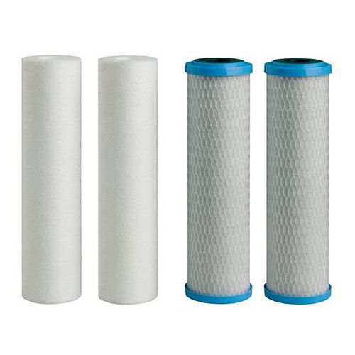 5 micron Filters (2 - Sediment, 2 - Carbon) (4-Pack)