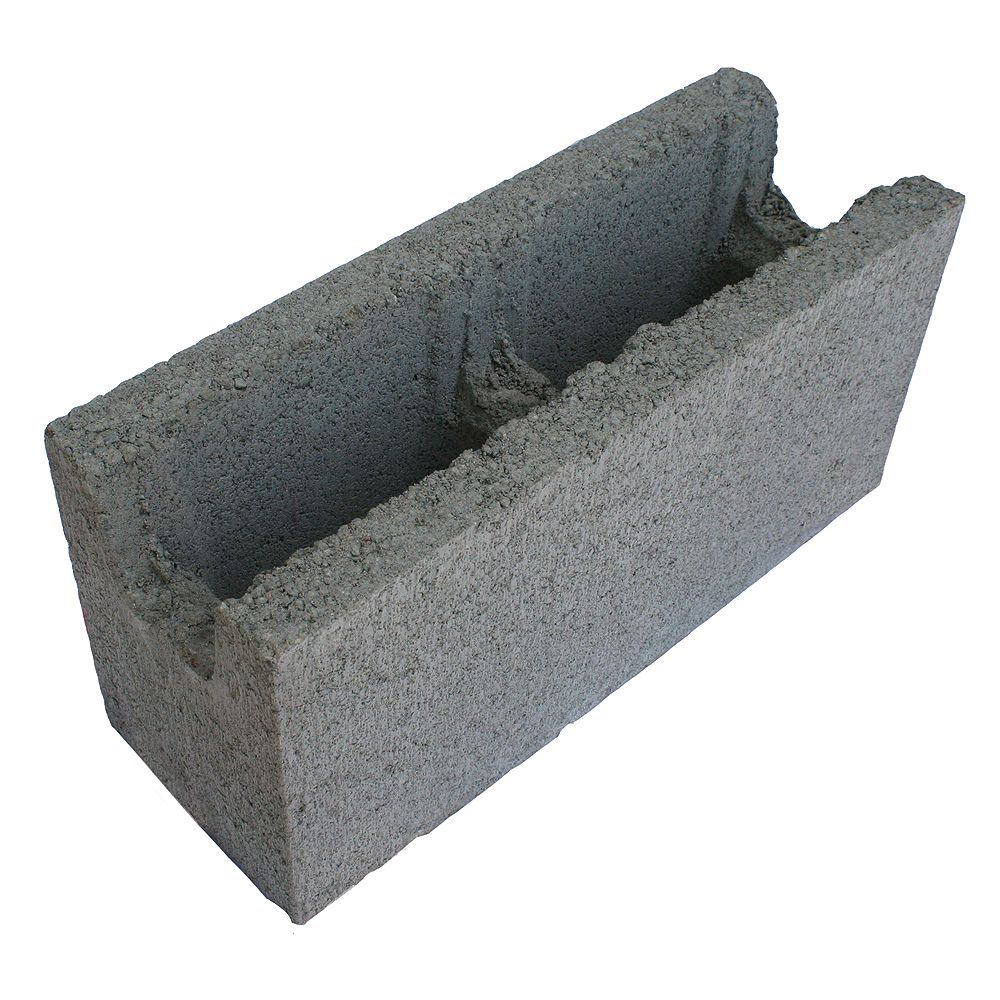 Basalite Concrete Products 15CM SM BB GREY | The Home Depot Canada