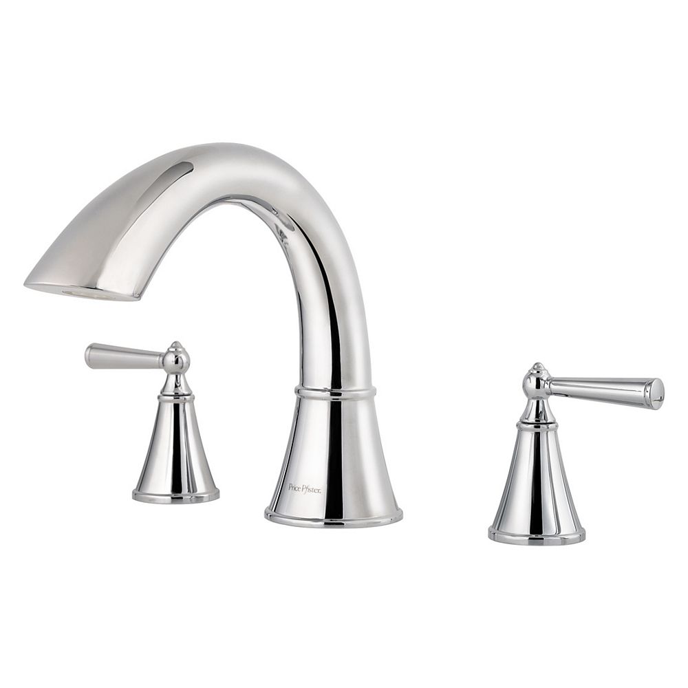 Pfister Saxton 2Handle Roman Bath Faucet in Polished Chrome Finish