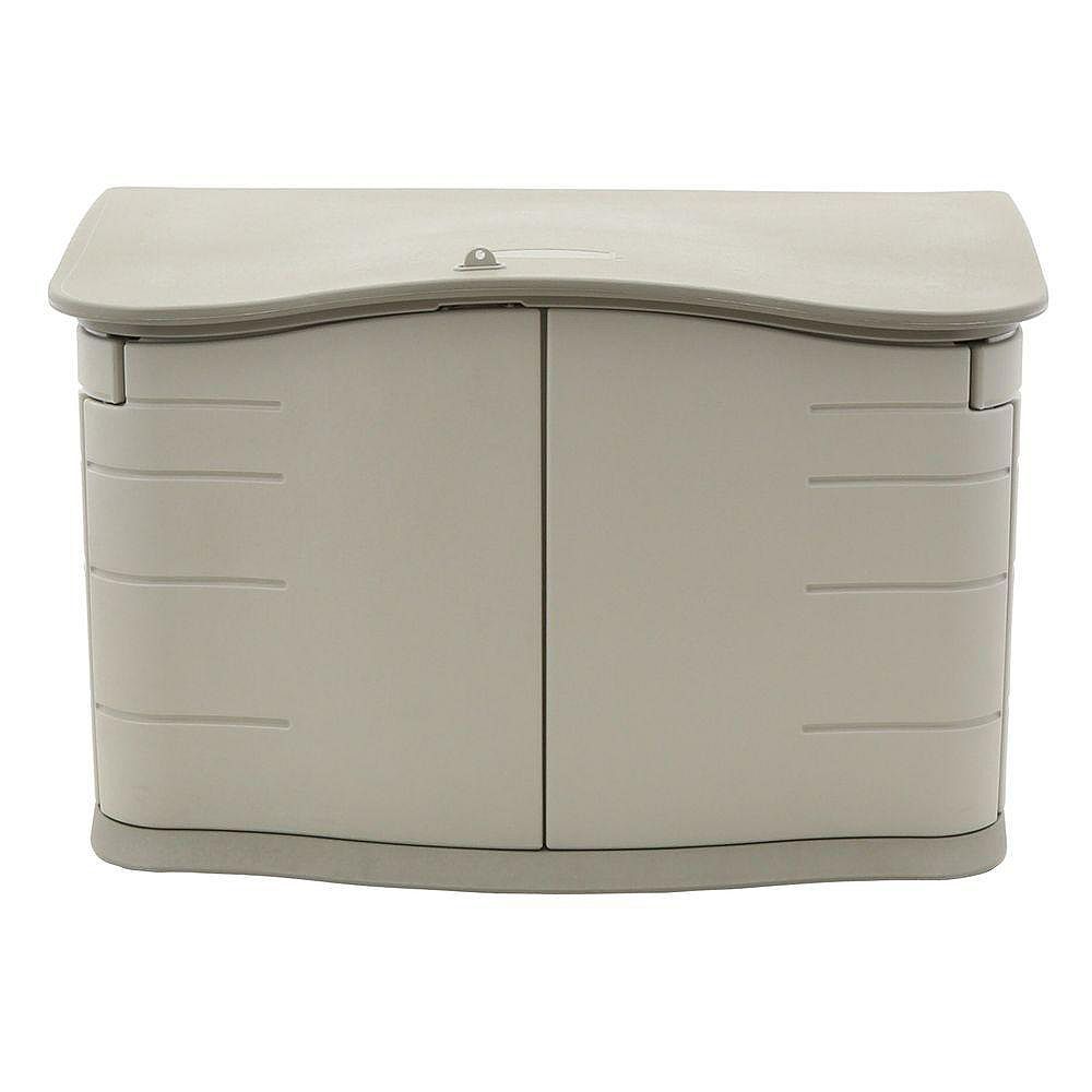 rubbermaid 4 ft. w x 2 ft. d x 2 1/2 ft. h horizontal shed