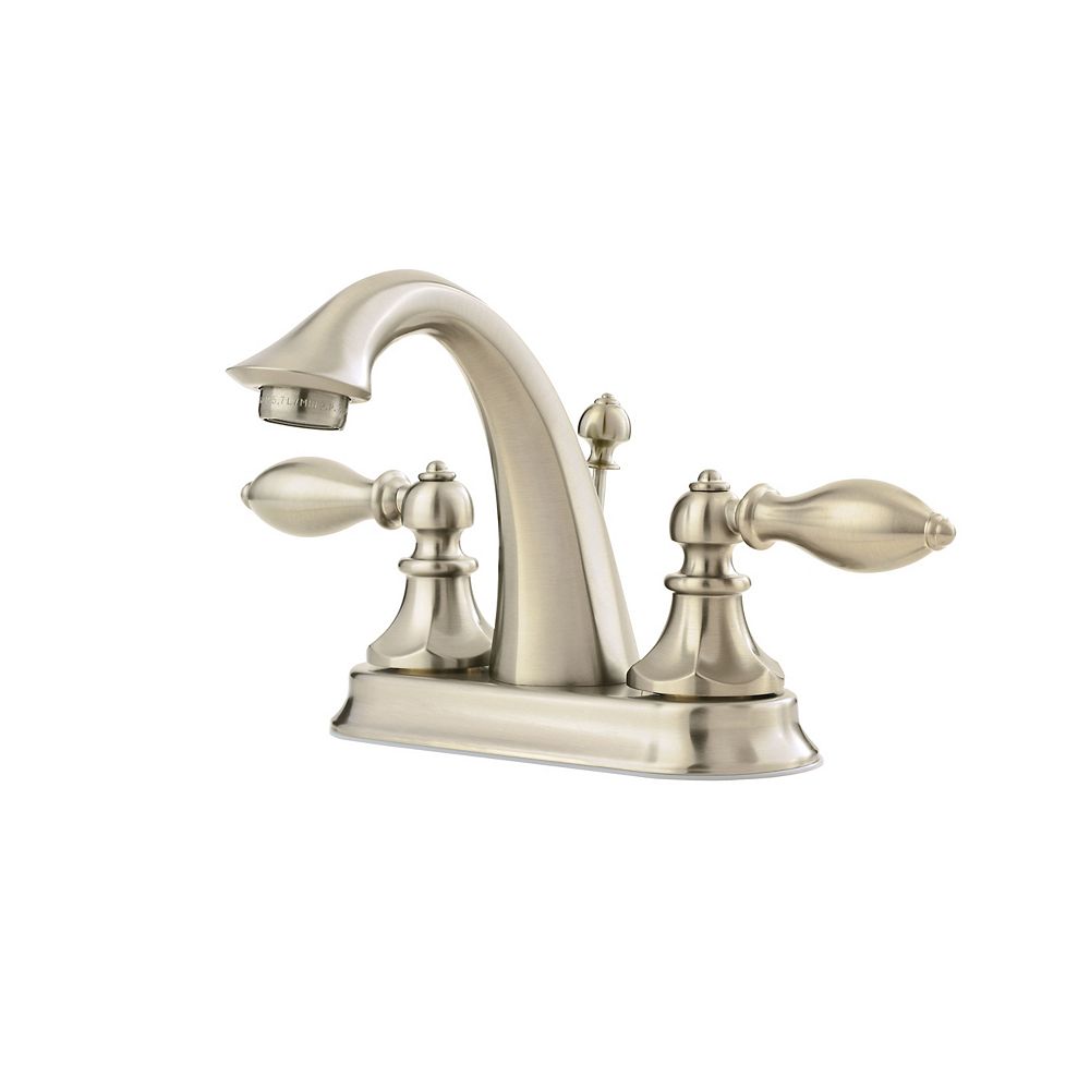 Pfister Catalina 4 Inch 2 Handle Centreset Bathroom Faucet In Brushed