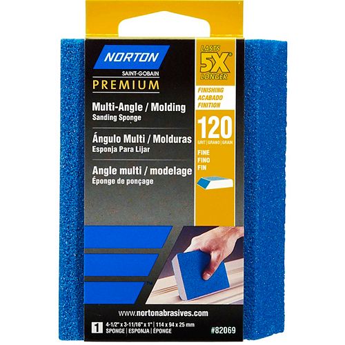 Sponge 5X Premium Multi Angle 4-1/2 Inch x3-11/16 Inch x1 Inch  120g