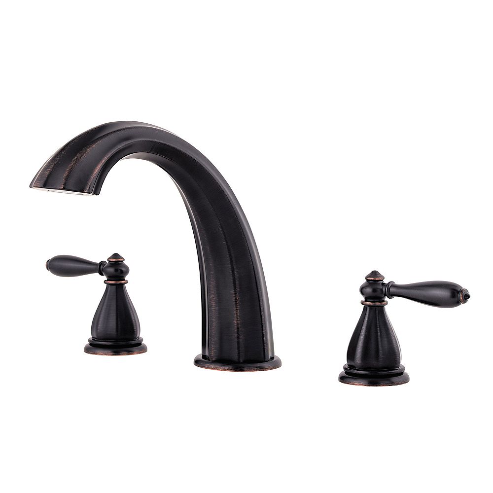 Pfister Portola 2Handle Roman Bath Faucet in Tuscan Bronze Finish