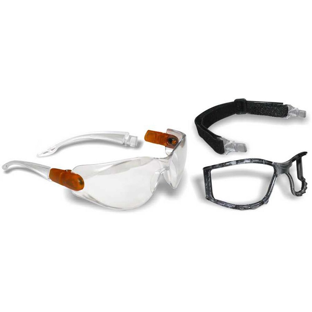 Workhorse 2 in1 Safety Glasses/Goggle with Clear Lens The Home Depot