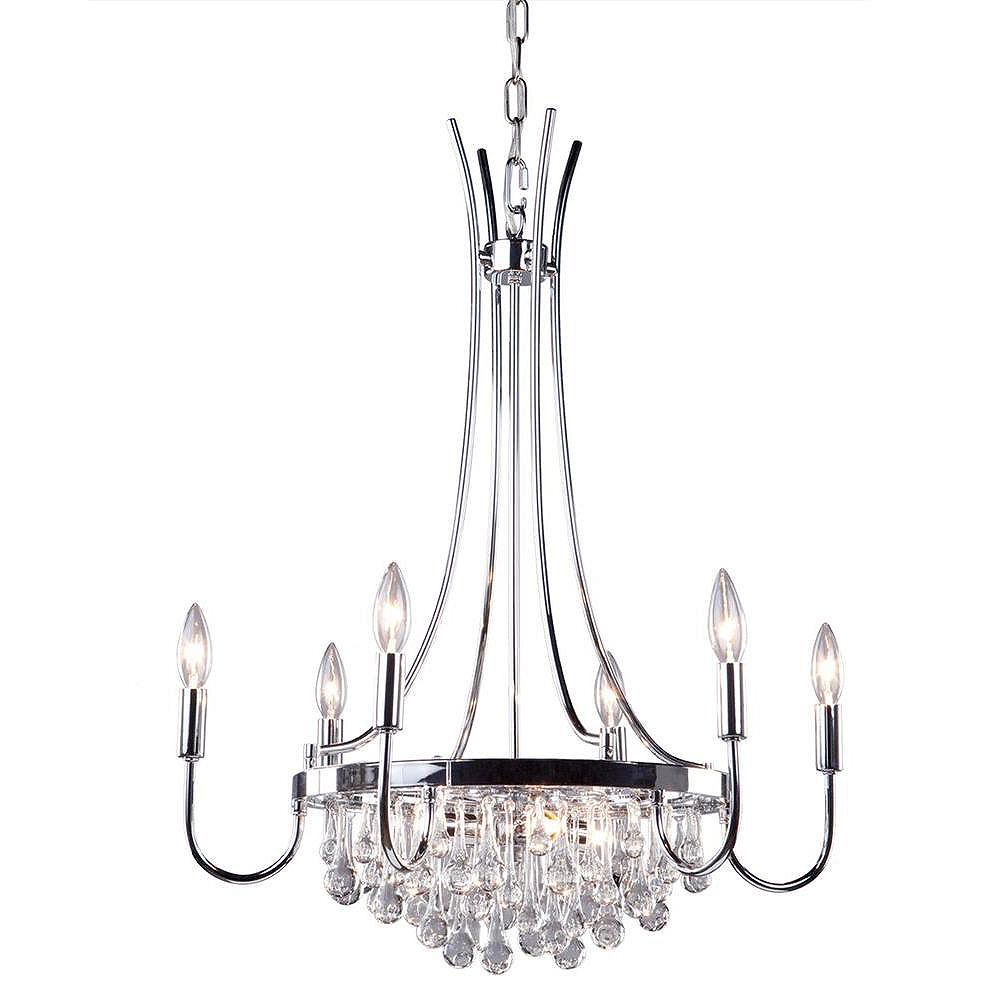 Filament Design 4 Light Ceiling Chrome Halogen Chandelier The Home