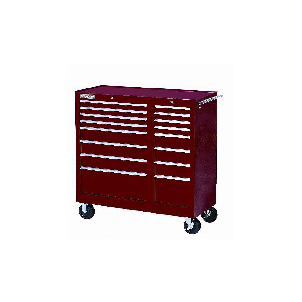 International 42inch 16Drawer Tool Storage in Red The Home