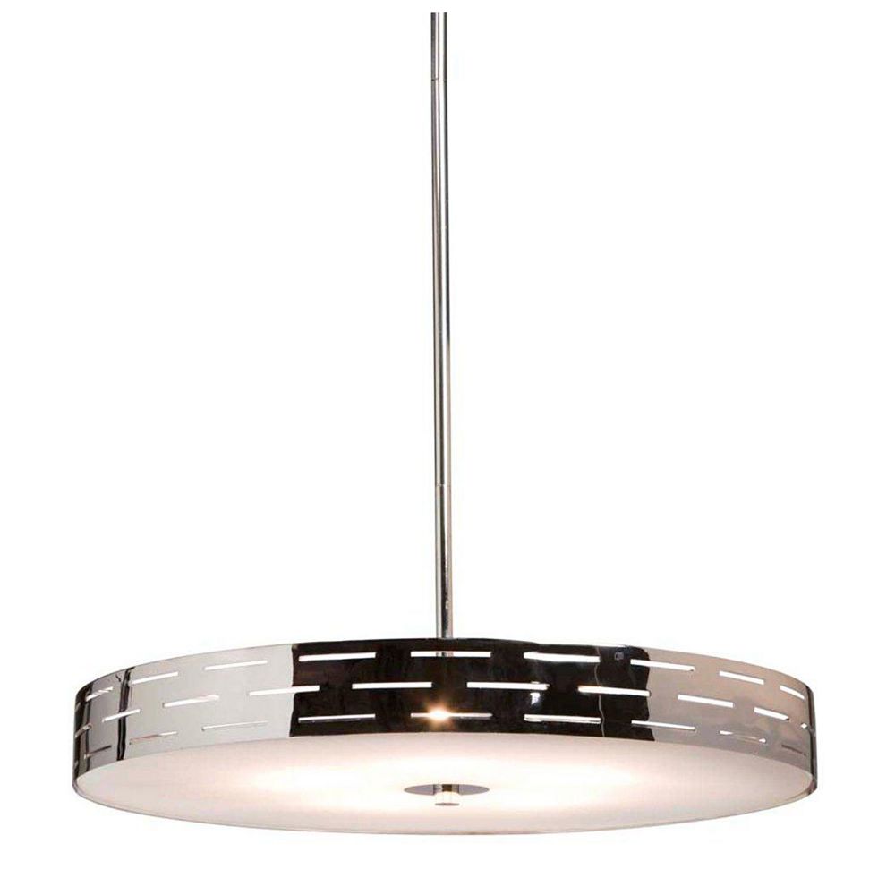 Filament Design 4 Light Ceiling Chrome Halogen Pendant | The Home Depot ...