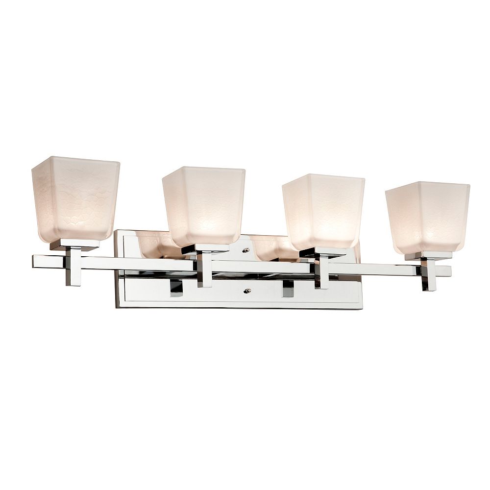 Filament Design 4 Light Wall Chrome Halogen Bathroom Vanity The Home