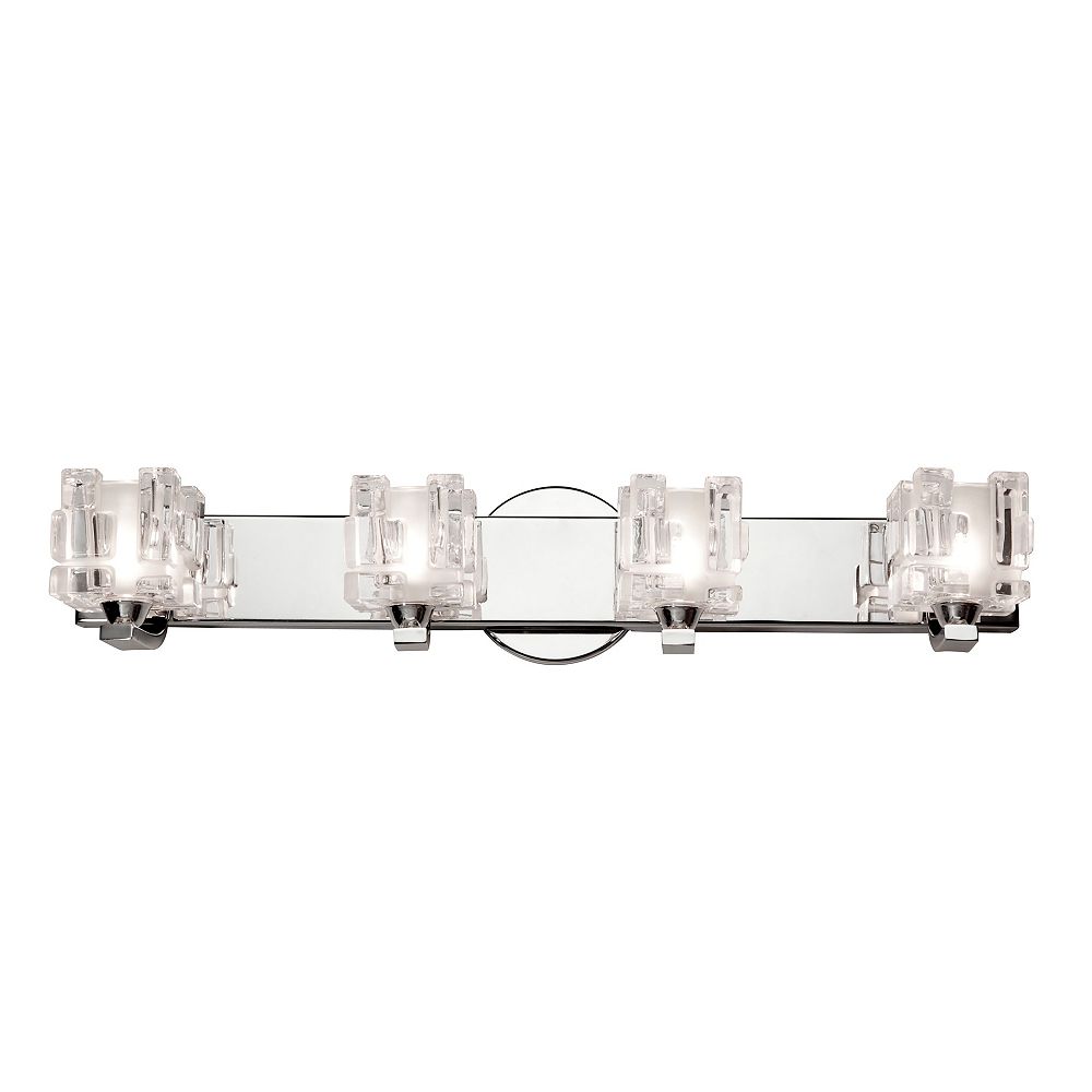 Filament Design 4 Light Wall Chrome Halogen Bathroom Vanity The Home