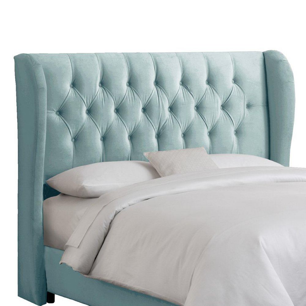 Skyline Furniture Queen Tufted Wingback, Tufted Wingback Headboard Queen