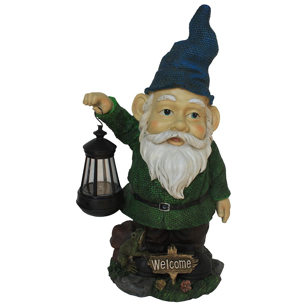 Angelo Décor Gnome with Lantern Statue | The Home Depot Canada