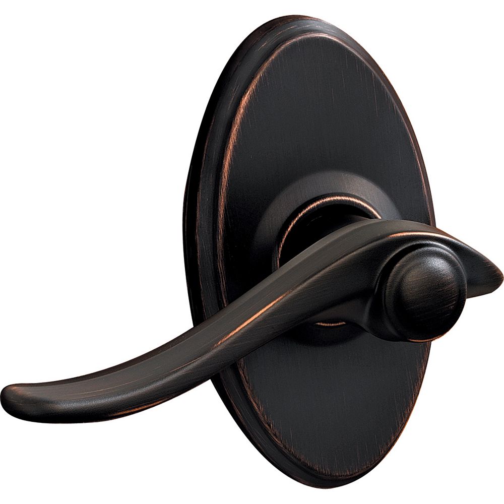 Weiser Avalon Bronze Passage Lever The Home Depot Canada