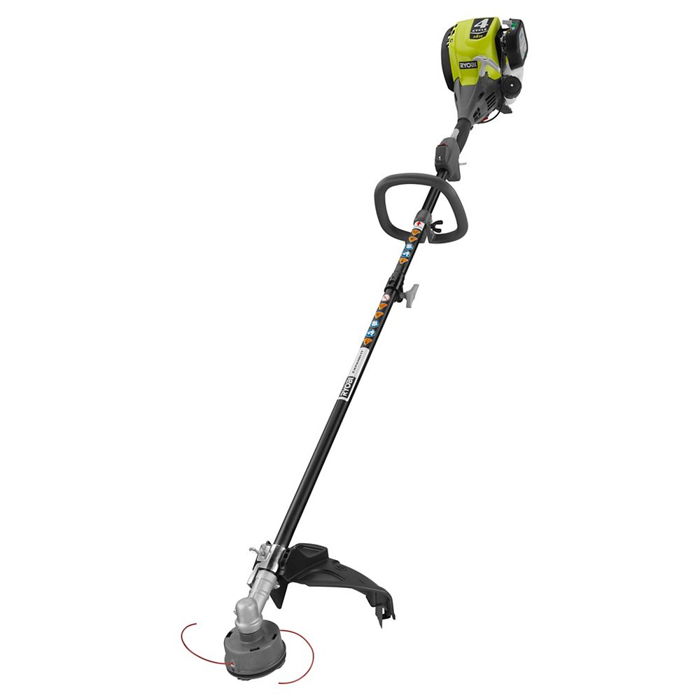 Ryobi 4 Cycle 30cc Attachment Capable Straight Shaft Gas Trimmer The