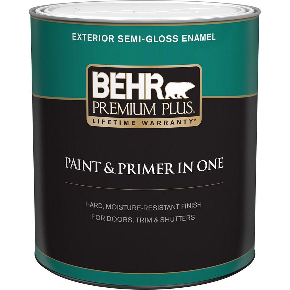 Behr Premium Plus Exterior Paint & Primer in One, Semi ...