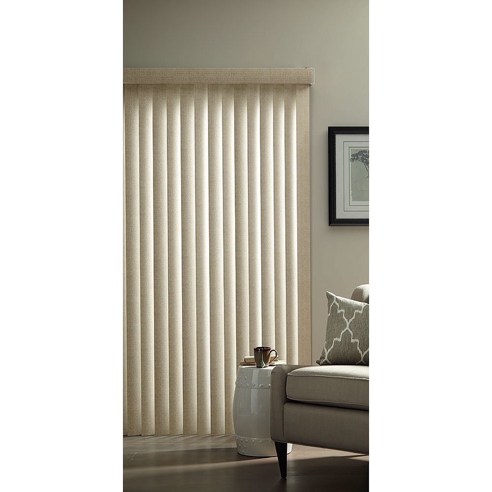 Hampton Bay 3.5inch Vertical Blind Kit in Textured Khaki 78inch x