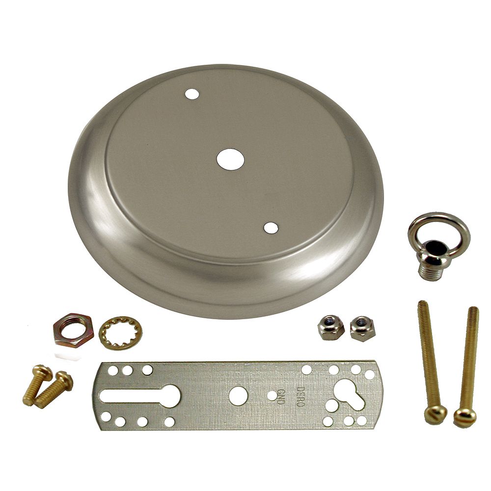 Atron Satin Nickel Contemporary Deluxe Canopy Kit 5 Inch 10 2 Cm The Home Depot Canada