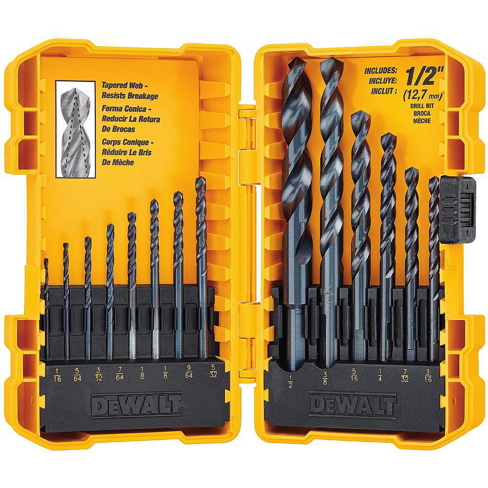 RIDGID Black Oxide Drill Bit Set (14Piece) The Home Depot Canada