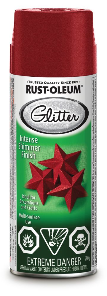 Rust Oleum Specialty Glitter Paint In Intense Shimmer Red 290 G   P 1000655929 