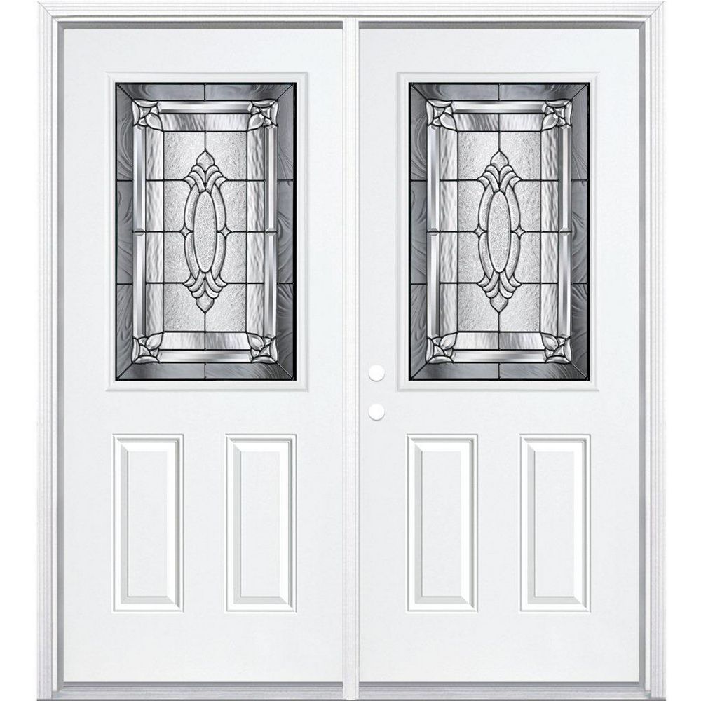 Masonite 68inch x 80inch White Providence 1/2 Lite