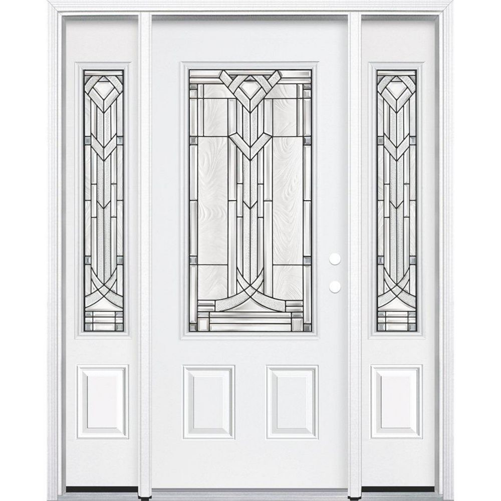 Masonite 67inch x 80inch x 4 9/16inch Antique Black 3/4Lite Left