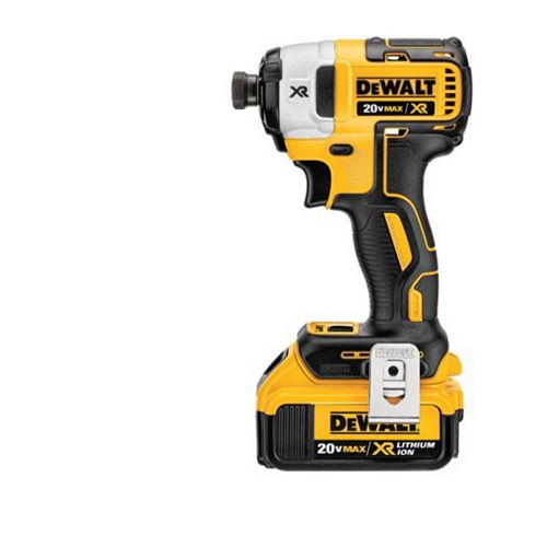 DEWALT 20V MAX XR Lithium-Ion Cordless Brushless 1/4-inch Cordless 3-Speed Impact Driver with (2) 4Ah Batteries, Charger and Case