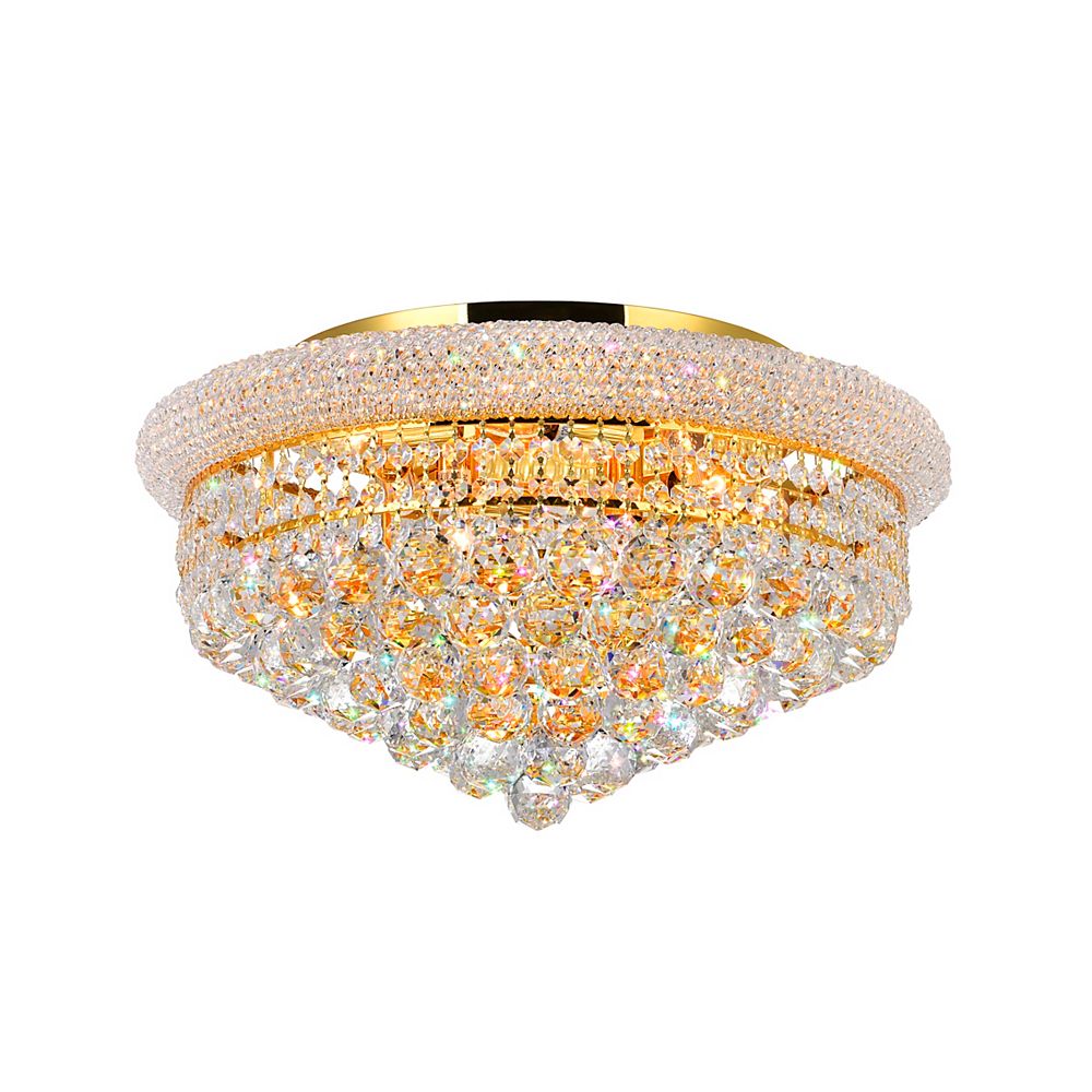CWI Lighting 20 Inches Gold Beaded Flush Mount The Home Depot Canada
