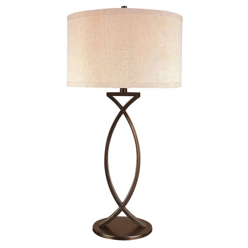 Trend Lighting 1 Light Table Aged Brass Incandescent Table Lamp The