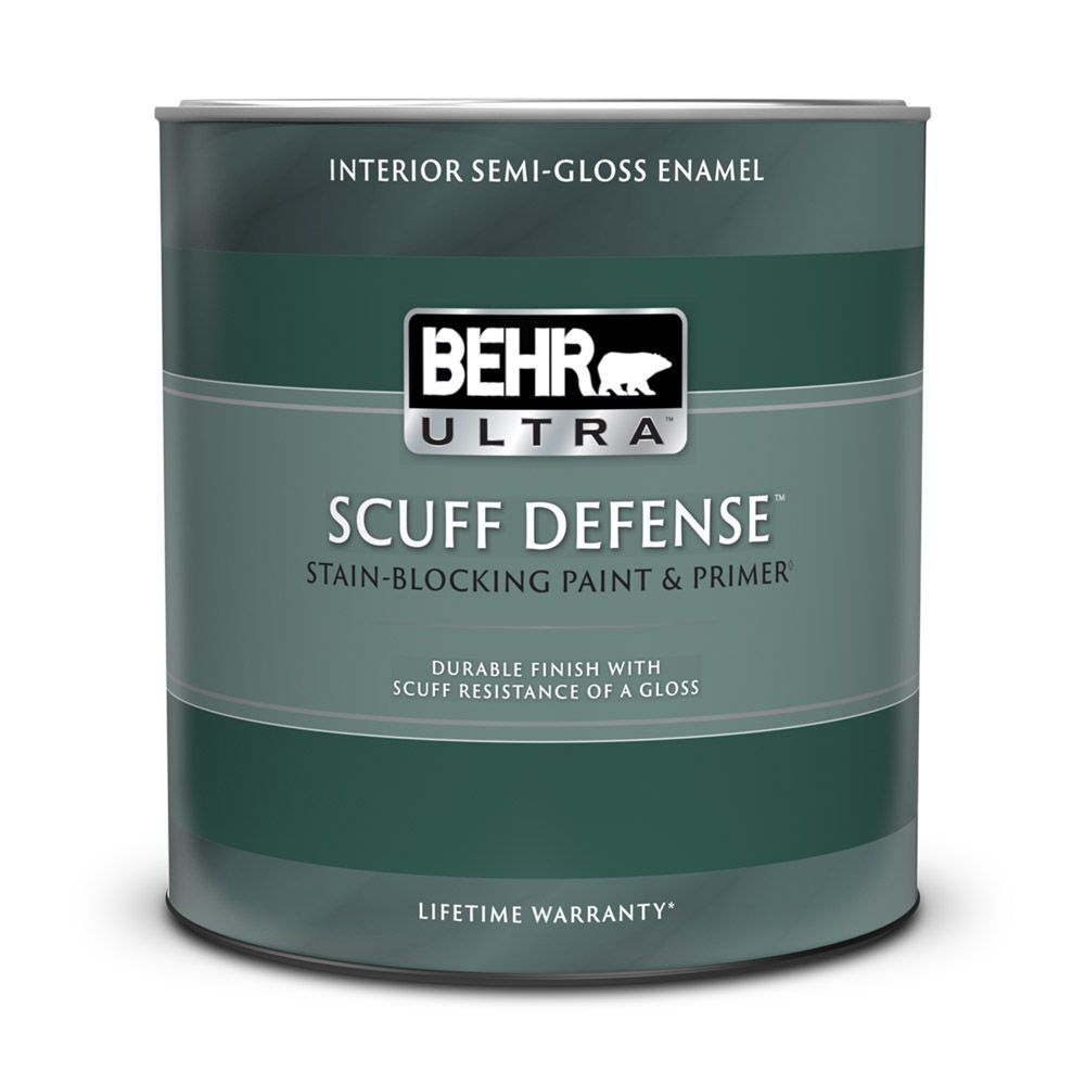 BEHR ULTRA Interior Semi-Gloss Enamel Paint & Primer in ...