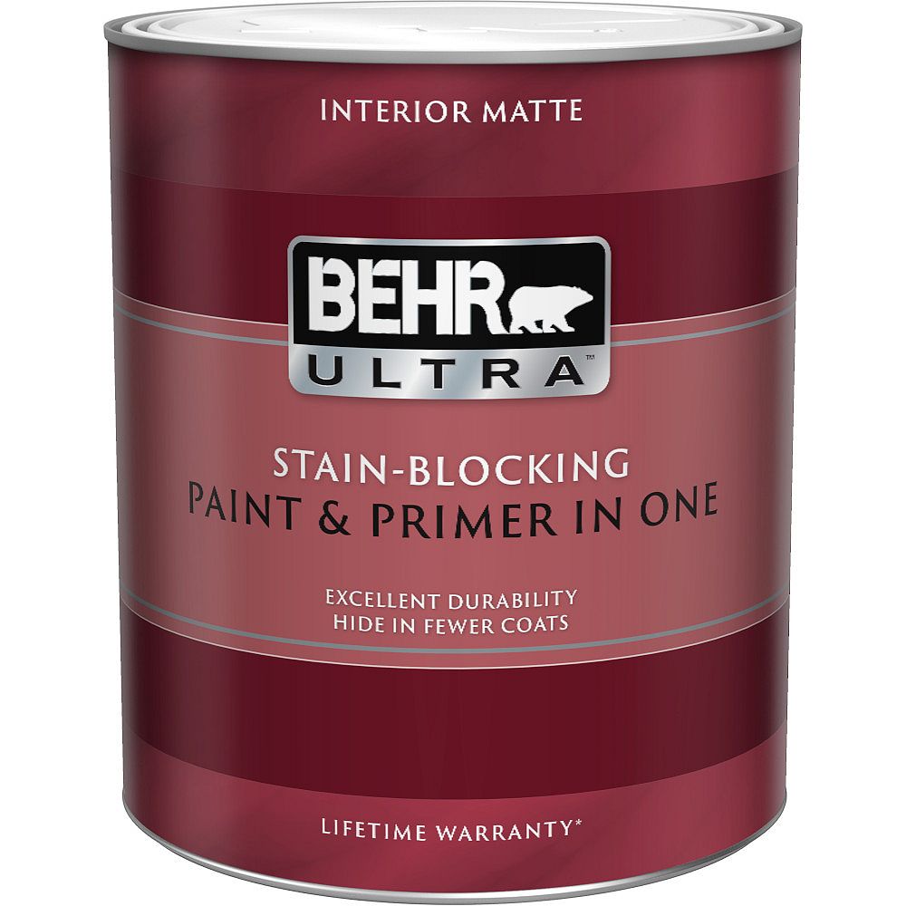 BEHR ULTRA Interior Matte Paint & Primer in One Medium