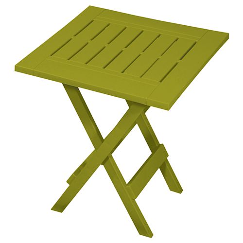 Gracious Living Tulip Leaf Green Folding Side Table