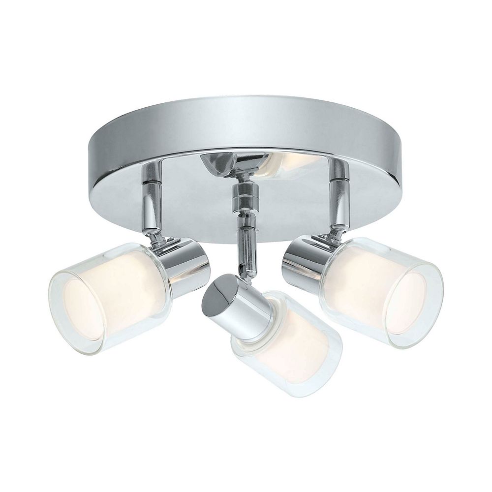 Salti LED Ceiling Light 12L, Chrome Finish with Frosted & Clear Glass - ENERGY STAR® Salti LED Ceiling Light 12L, Chrome Finish with Frosted & Clear Glass - ENERGY STAR®