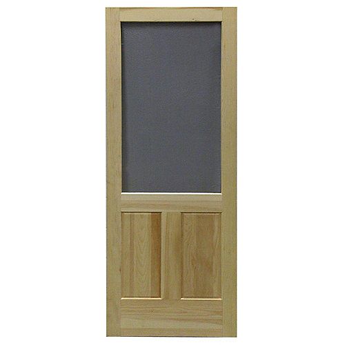 32-inch x 80-inch Laurentian Wood Screen Door