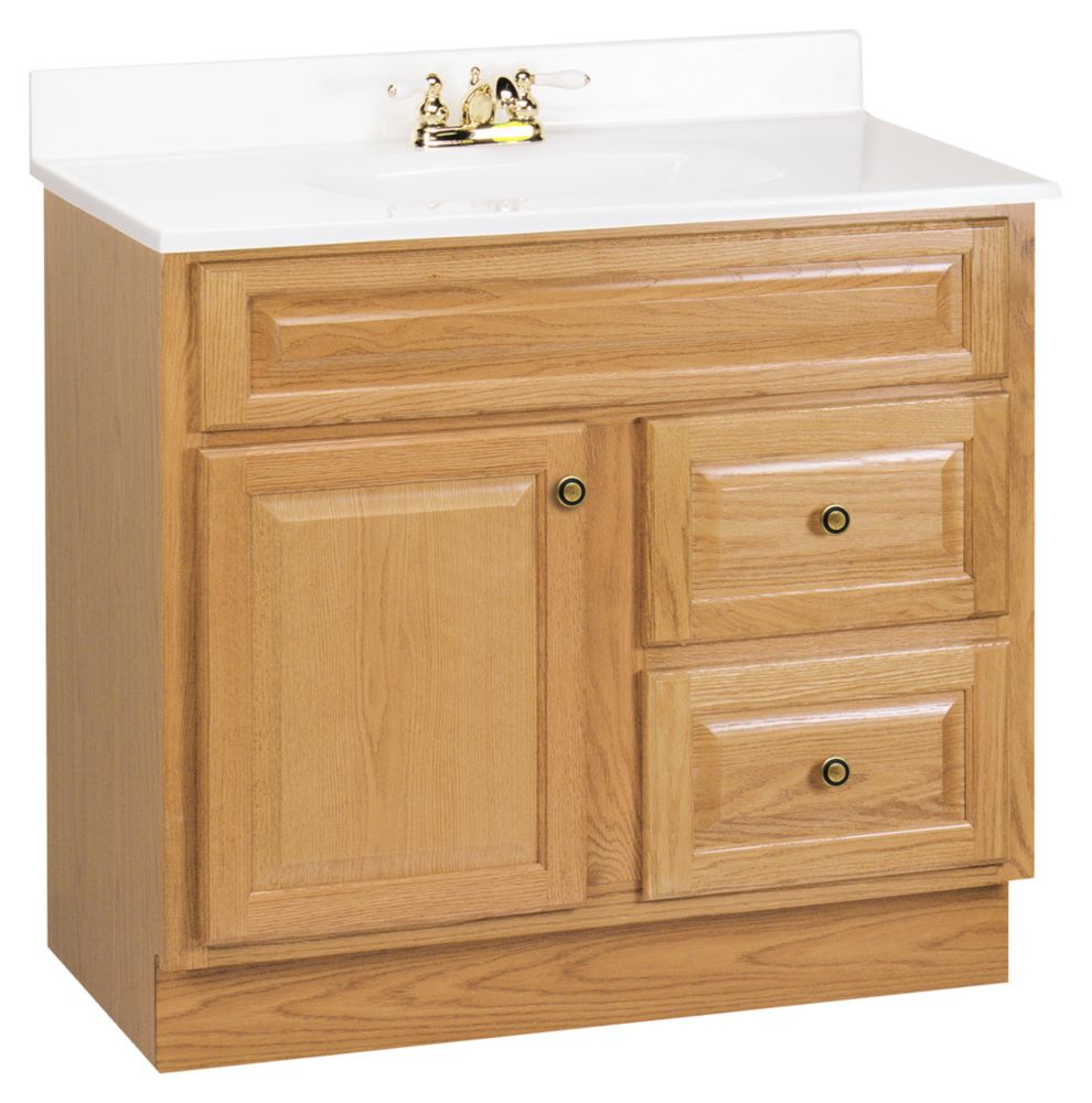 American Classics Hampton 36 Inch Vanity Cabinet In Oak The Home   P 1000660601 