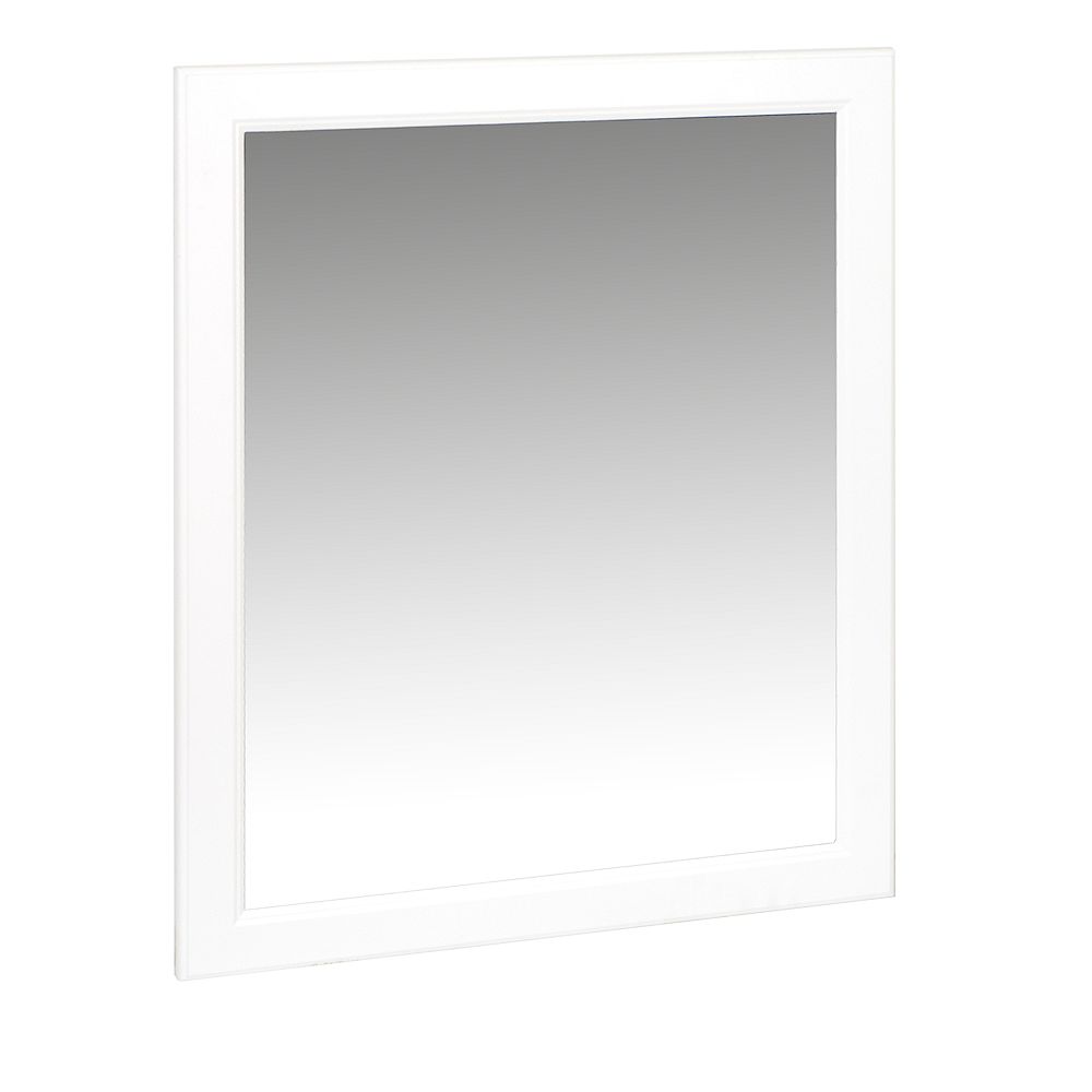 Glacier Bay 29 In White Hampton Bath Mirror The Home Depot Canada