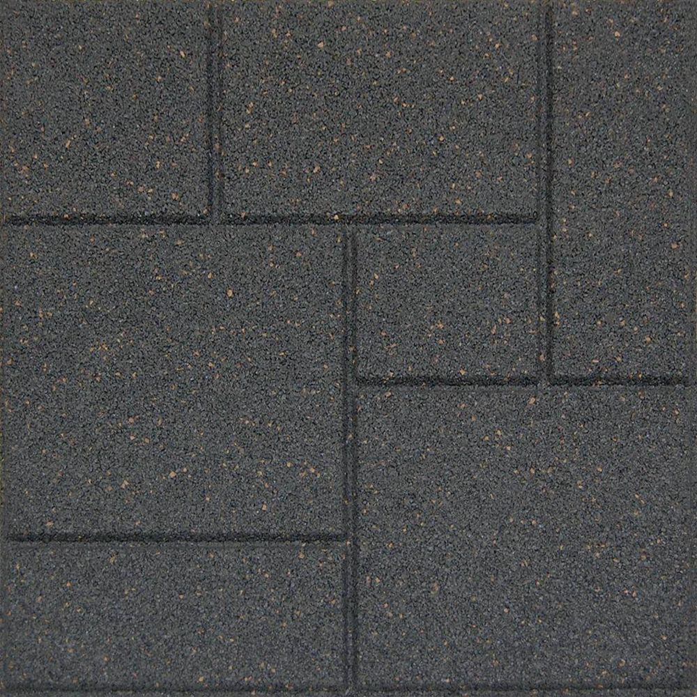 Envirotile 18x18 Inch Cobblestone Grey, Concrete Tiles Outdoor Home Depot
