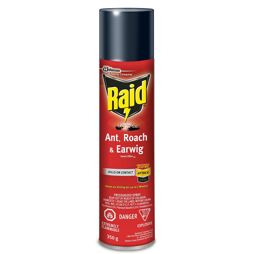 Insecticide Comment L'agrochimie A Tué Les Insectes Raid Insecticide contre fourmis, coquerelles et perce-oreilles 350g