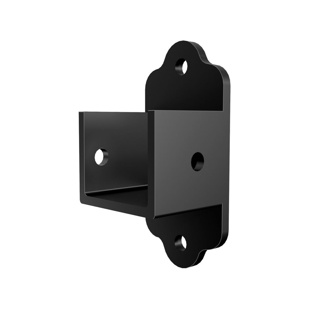 Peak Products Aluminum Fence Bracket Kit - Black | The Home Depot Canada