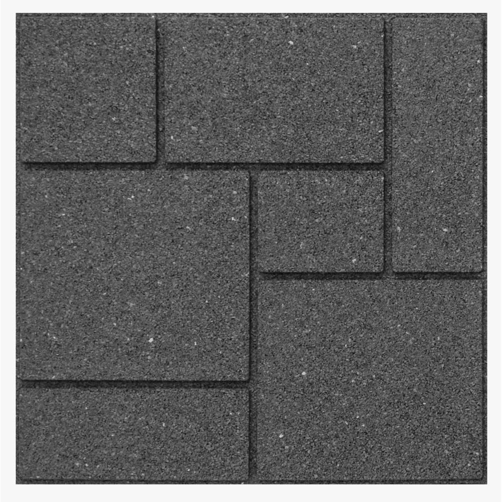 Envirotile Envirotile Landscaping Supplies Cobblestone 18 In X 18 In Grey Paver The Home Depot Canada