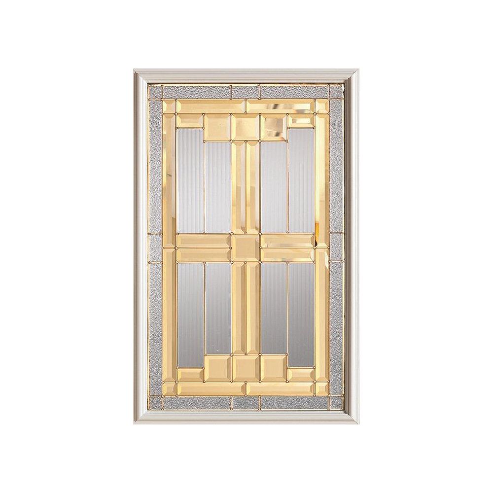 STANLEY Doors 23 inch x 37 inch Architectural Brass Caming