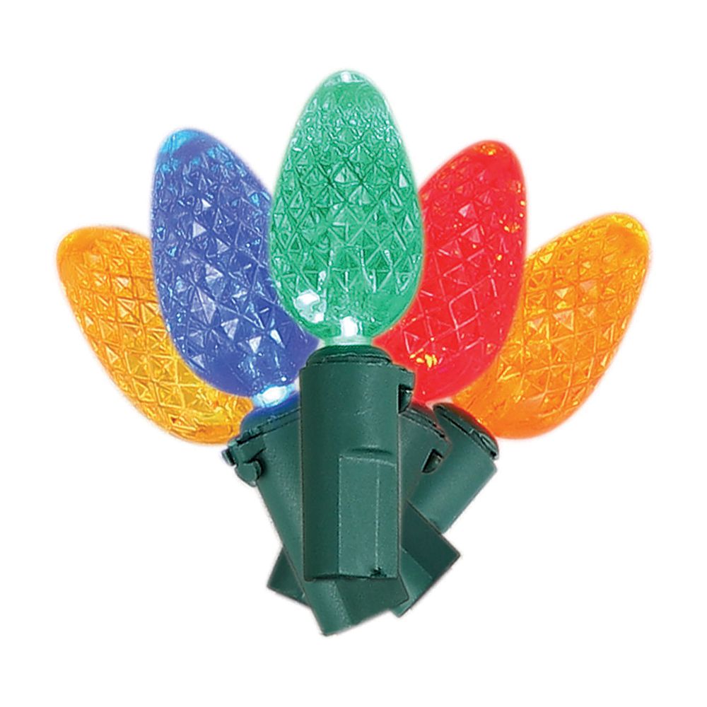 Home Accents 200 LED Super Bright C6 MultiColor Lights The Home