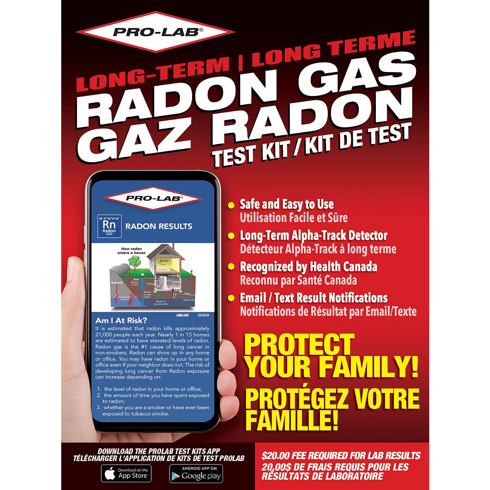 PROLAB Long Term Radon Gas The Home Depot Canada