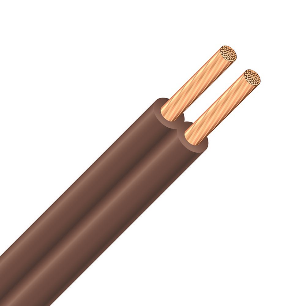 Southwire 18/2 SPT Lamp Cord 7.5M Electrical Wire Brown The Home Depot Canada