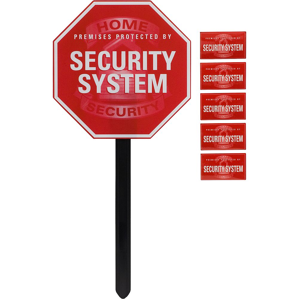Ge Security Sign With Yard Stake The Home Depot Canada Ge Security Sign With Yard Stake The
